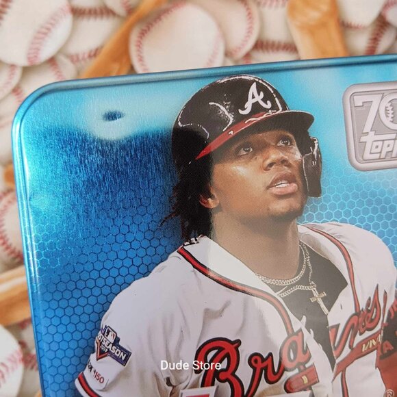 2021 Topps Series 1 Baseball - 70 Years - Ronald Acuña Jr. **TIN ONLY NO CARDS! - Picture 5 of 11